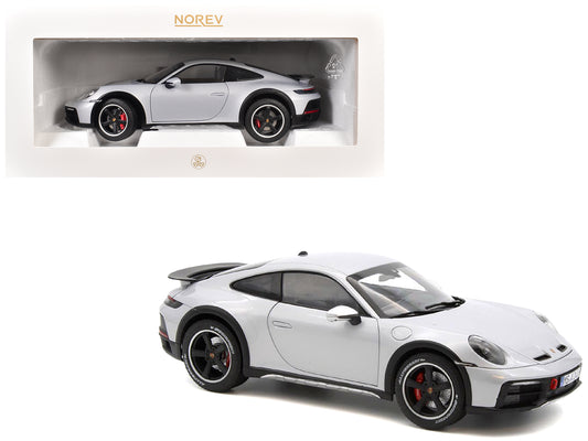 2023 Porsche 911 Dakar Ice Gray Metallic 1/18 T&y Diecast Model Car by Norev