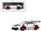 2022 Porsche 911 GT3 RS Weissach Pack Carbon Hood Top Pyro Stripes Wheels 1/18