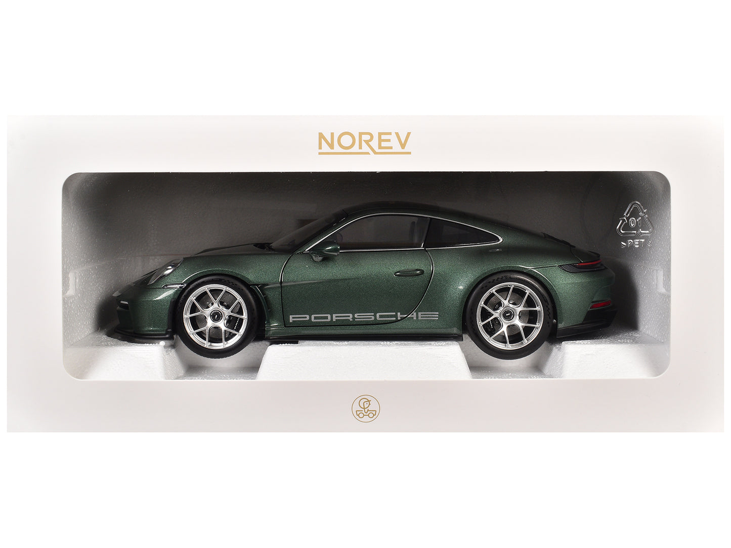 2023 Porsche 911 S/T Malachite Green Metallic 1/18 Diecast Model Car by Norev