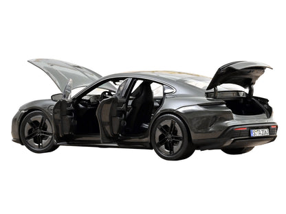 2024 Porsche Taycan Turbo S Slate Gray Neo 1/18 Diecast by Norev