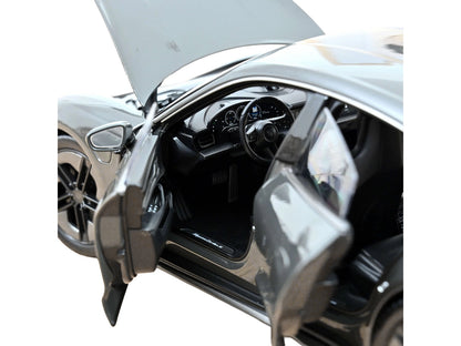 2024 Porsche Taycan Turbo S Slate Gray Neo 1/18 Diecast by Norev