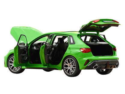 2025 Audi RS 3 Kyalami Green with Moonroof 1/18 Diecast by Norev