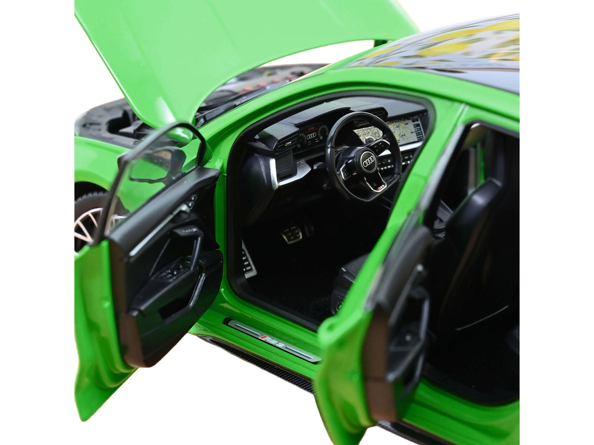 2025 Audi RS 3 Kyalami Green with Moonroof 1/18 Diecast by Norev