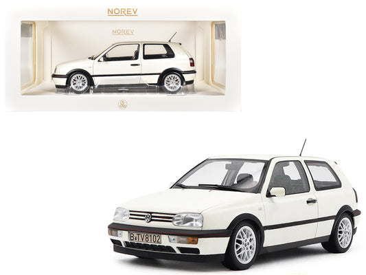1996 Volkswagen Golf GTI Candy White "20 Years Anniversary Edition" 1/18 T&y Diecast Model Car by Norev