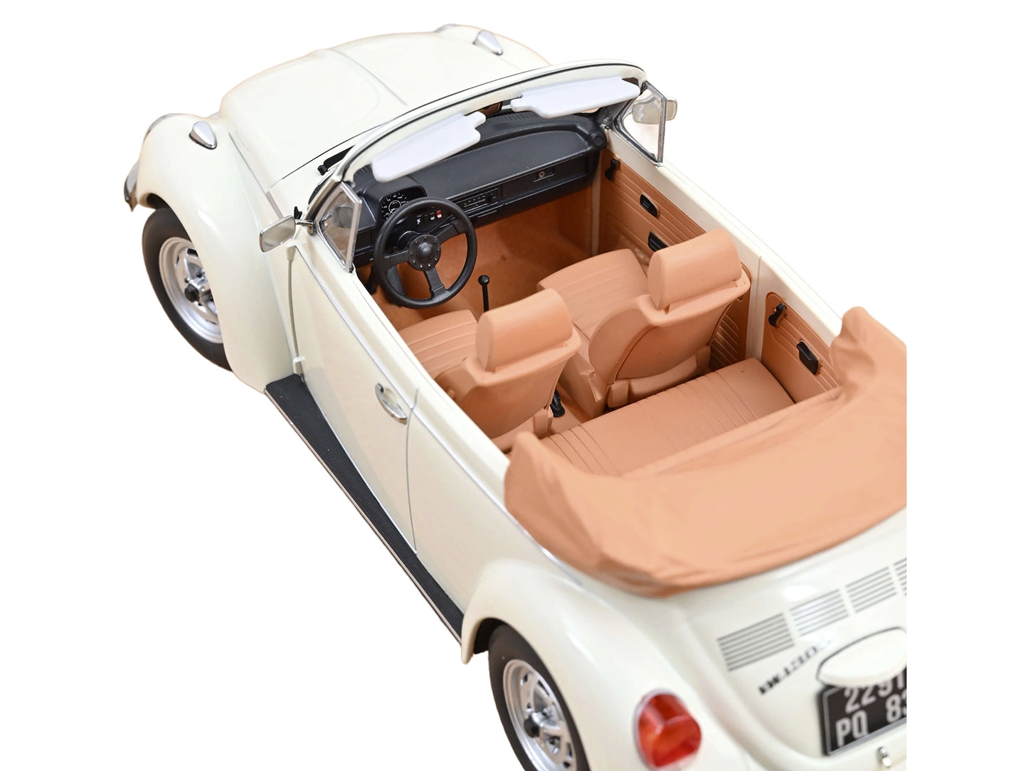 1972 Volkswagen 1303 Beetle Cabriolet Cream White 1/18 Diecast Model Car by Norev