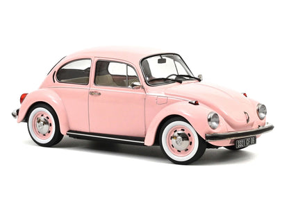 1973 Volkswagen 1303 Beetle Pastel Pink "New Baby Gift" 1/18 Diecast by Norev
