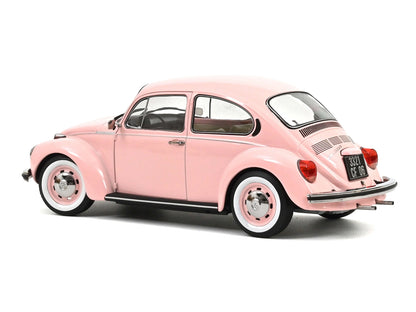 1973 Volkswagen 1303 Beetle Pastel Pink "New Baby Gift" 1/18 Diecast by Norev