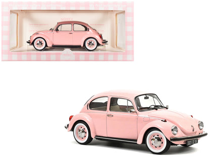 1973 Volkswagen 1303 Beetle Pastel Pink "New Baby Gift" 1/18 Diecast by Norev