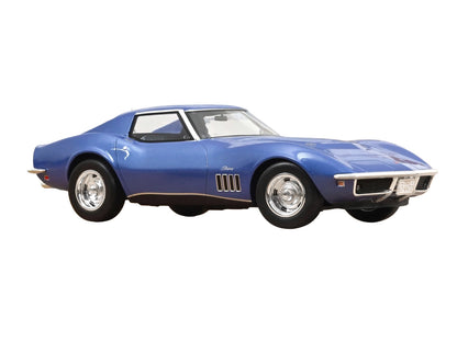 1969 Chevrolet Corvette Coupe Le Mans Blue Metallic Blue Interior 1/18 Diecast