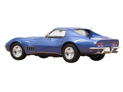 1969 Chevrolet Corvette Coupe Le Mans Blue Metallic Blue Interior 1/18 Diecast