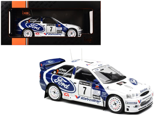 Ford Escort WRC #7 Juha Kankkunen - Juha Repo 2nd Place "RAC Rally" (1998) 1/18 T&y Diecast Model Car by IXO Models
