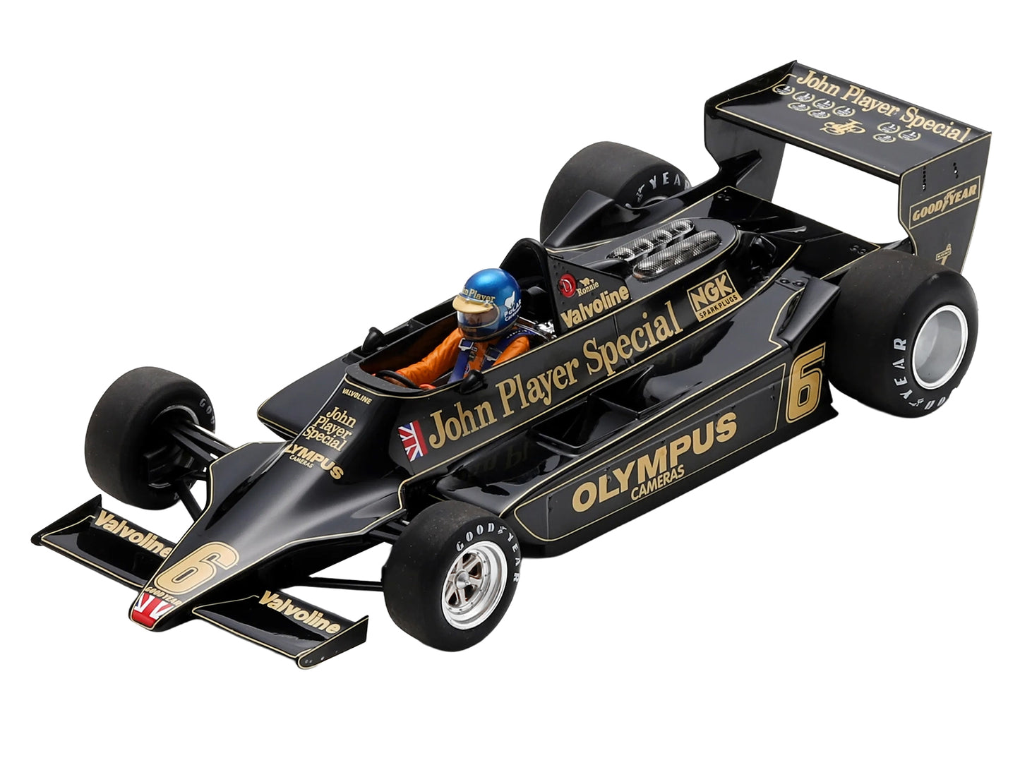 Lotus 79 #6 Ronnie Peterson "John Player Team Lotus" Winner Formula One F1 "Austrian GP" (1978) with Acrylic Display Case 1/18 Model Car by Spark