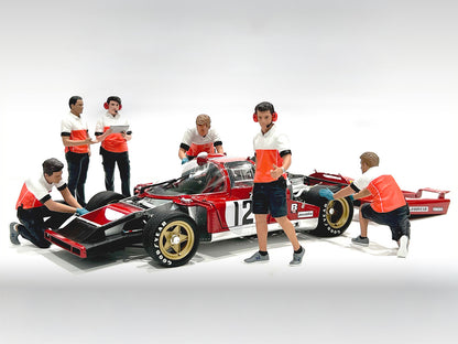 "Race Crew" 6 piece Figure Set for 1/18 scale models by American Diorama <h2>"Race Diorama</h2> <p>High-quality diecast model car perfect collectors and enthusiasts. Features detailed interior exterio