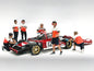 "Race Crew" 6 piece Figure Set for 1/18 scale models by American Diorama <h2>"Race Diorama</h2> <p>High-quality diecast model car perfect collectors and enthusiasts. Features detailed interior exterio