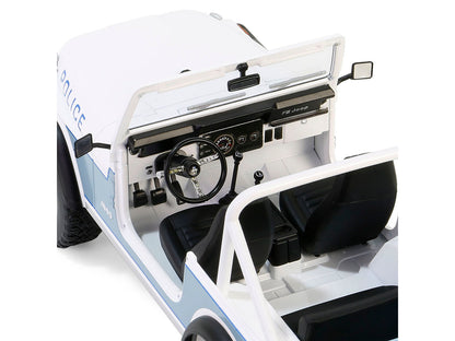 GreenLight 1982 Jeep CJ-7 "Clearwater Florida Police Department" White and Light Blue "Artisan Collection" Series 1/18 Diecast Model Car by <h2>1982 Greenlight</h2> <p>High-quality perfect for collect