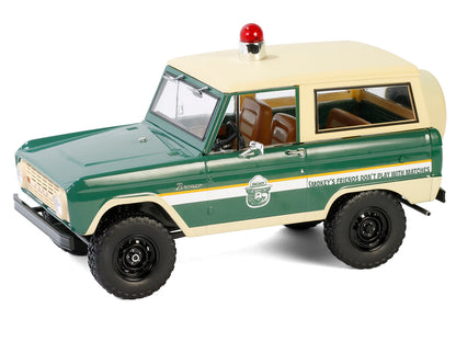 GreenLight 1967 Ford Bronco "Smokey Bear Forest Ranger" Green and Cream with White Stripes "Artisan Collection" 1/18 Diecast Model Car by <h2>1967 Greenlight</h2> <p>High-quality perfect for collector