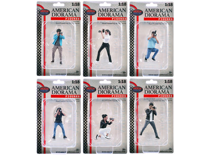"Photographers" 6 piece Figure Set for 1/18 Scale Models by American Diorama <h2>"Photographers" Diorama</h2> <p>High-quality diecast model car perfect collectors and enthusiasts. Features detailed in