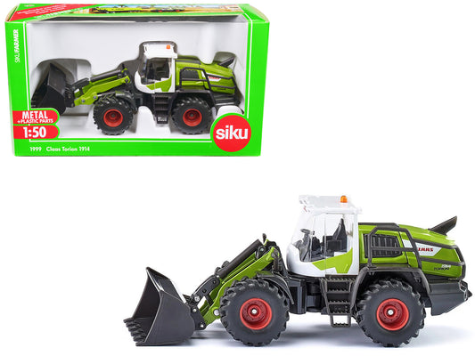Claas Torion 1914 Wheel Loader Green and White 1/50 T&y Diecast Model by Siku