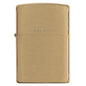 Zippo Windproof Lighter Brushed Brass Finish Classic Case