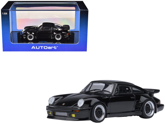 Porsche 911 (930) Turbo "Blackbird" Black "Wangan Midnight - Comic #1 Version" Manga 1/64 Model Car by Autoart T&y