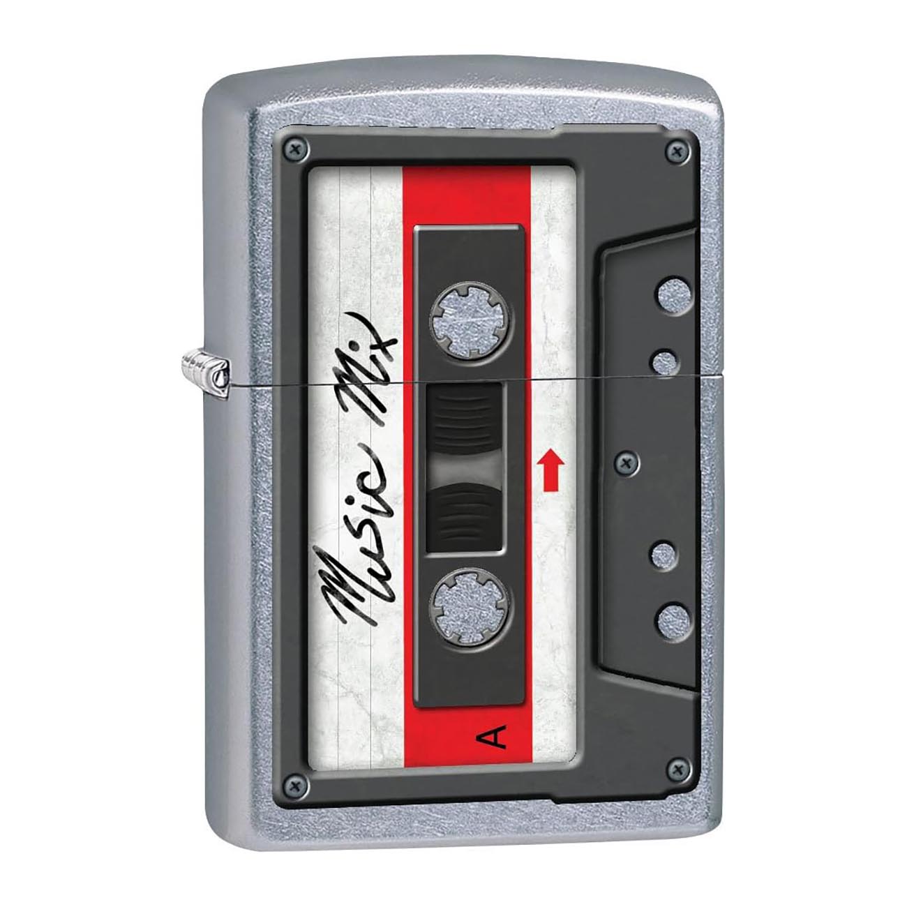 Zippo Cassette Tape - Street Chrome