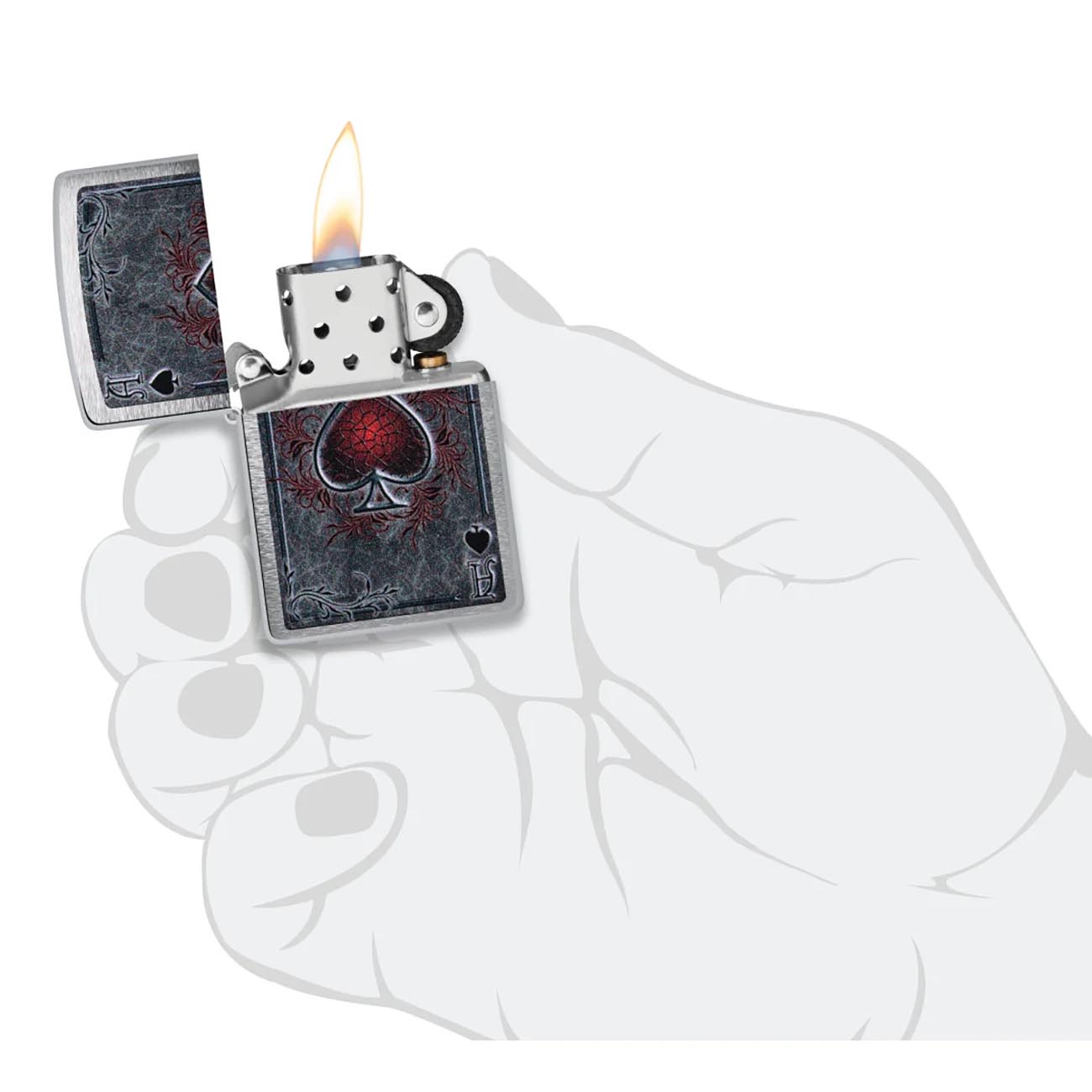 Zippo Ace of Spades - Antiqued Ace Design