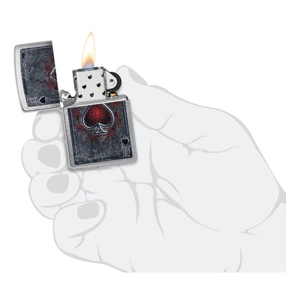 Zippo Ace of Spades - Antiqued Ace Design
