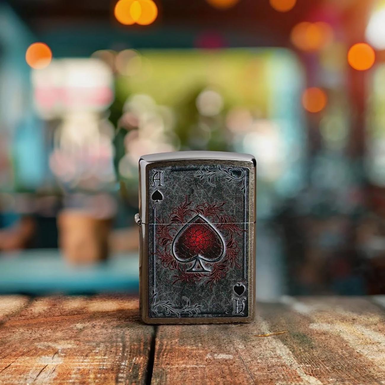 Zippo Ace of Spades - Antiqued Ace Design
