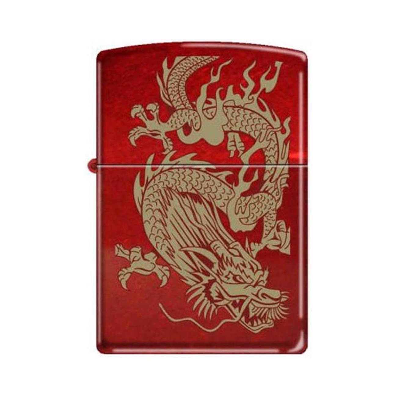 Zippo 79095 Windproof Lighter Golden Dragon (Candy Apple Red)