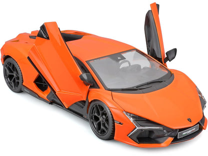 Lamborghini Revuelto Orange "Italian Design" Series 1/24 T&y Diecast Model Car by Bburago