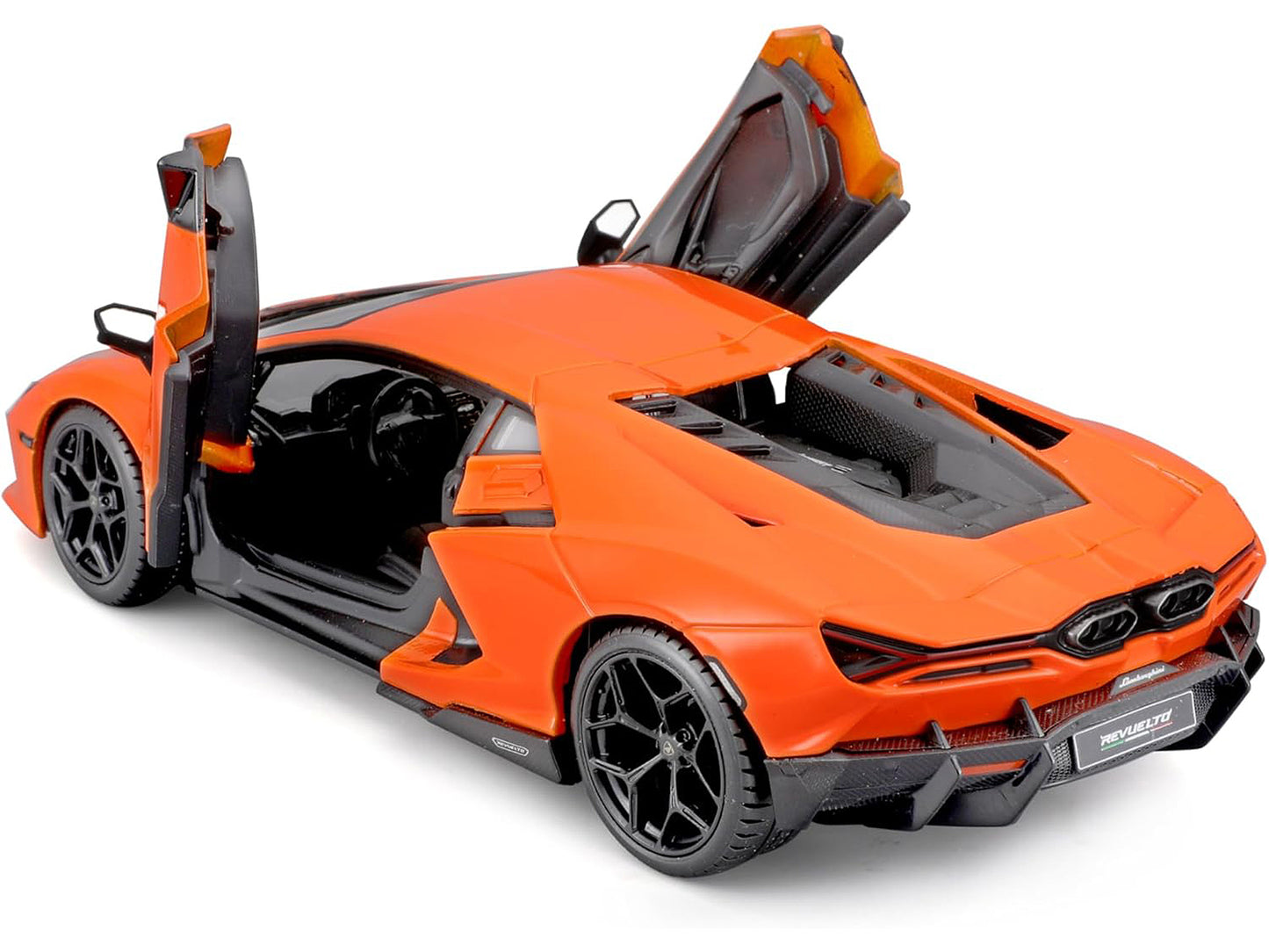 Lamborghini Revuelto Orange "Italian Design" Series 1/24 T&y Diecast Model Car by Bburago