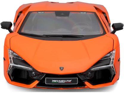 Lamborghini Revuelto Orange "Italian Design" Series 1/24 T&y Diecast Model Car by Bburago