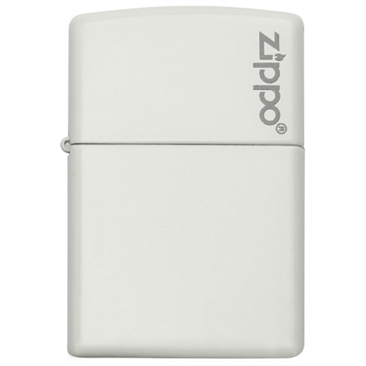 Zippo Windproof Lighter Classic L&M White Matte Zippo Logo