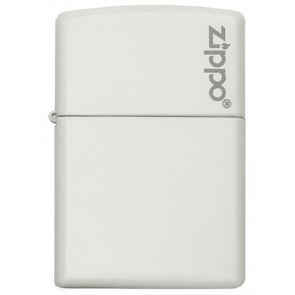 Zippo Windproof Lighter Classic L&M White Matte Zippo Logo