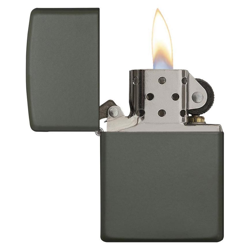 Zippo Windproof L&M Lighter Green Matte