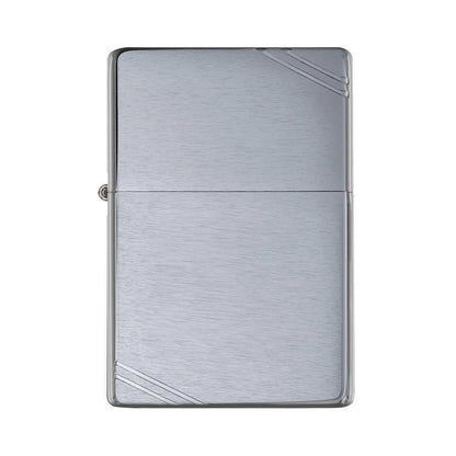 Zippo Windproof Lighter Brushed L&M Chrome Vintage with Slashes