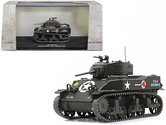 M5A1 Light Tank #16 "Destruction" "U.S.A. 37th Tank Battalion France September 1944" 1/43 T&y Diecast Model by AFVs of WWII