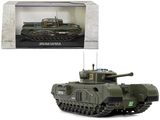 Infantry Tank Mk. IV Churchill Mk. VII "Briton" "UK 34th Tank Brigade France July 1944" 1/43 T&y Diecast Model by AFVs of WWII