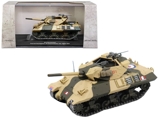 M10 Tank Destroyer D1 #77 "U.S.A. 72nd Anti-Tank Regiment 6th Armored Division Italy August 1944" 1/43 T&y Diecast Model by AFVs of WWII