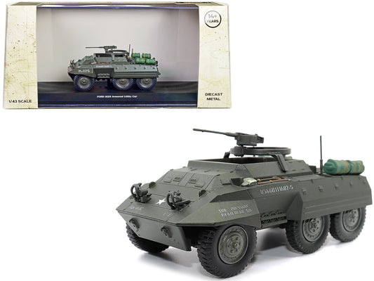 Ford M20 Armored Utility Car Olive Drab "United States Army" 1/43 T&y Diecast Model by Militaria Die Cast