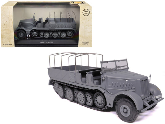 Sd.Kfz. 9 18-Ton FAMO AFV Gray "German Army" 1/43 T&y Diecast Model by Militaria Die Cast