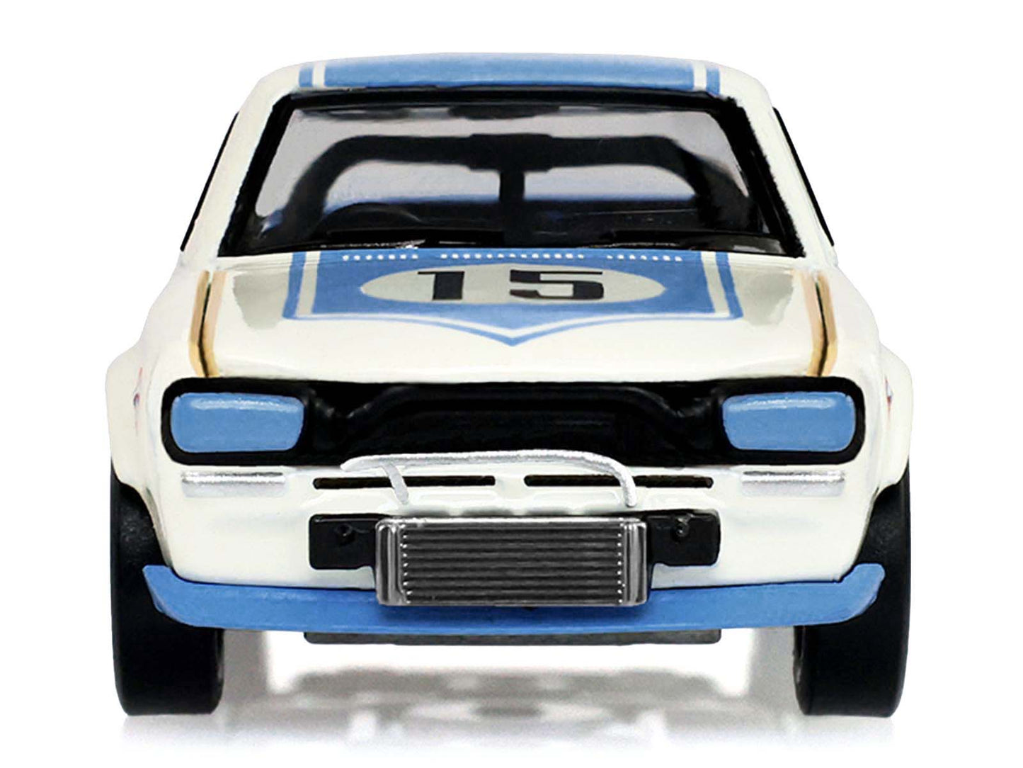 1972 Nissan Skyline 2000 GT-R (KPGC10) RHD (Right Hand Drive) #15 Kunimitsu Takahashi "50th Victory" White with Blue Stripe "Tokyo Torque" Series 10 1/64 T&y Diecast Model Car by Greenlight