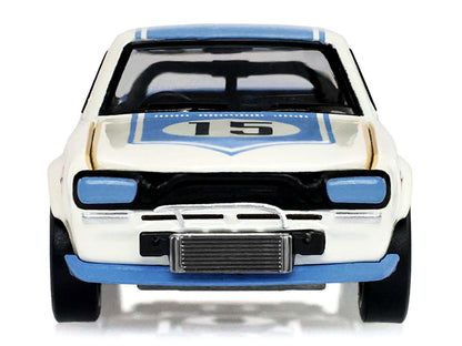 1972 Nissan Skyline 2000 GT-R (KPGC10) RHD (Right Hand Drive) #15 Kunimitsu Takahashi "50th Victory" White with Blue Stripe "Tokyo Torque" Series 10 1/64 T&y Diecast Model Car by Greenlight