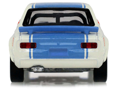1972 Nissan Skyline 2000 GT-R (KPGC10) RHD (Right Hand Drive) #15 Kunimitsu Takahashi "50th Victory" White with Blue Stripe "Tokyo Torque" Series 10 1/64 T&y Diecast Model Car by Greenlight