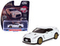 2007 Nissan GT-R (R35) Pearl White with Gold Wheels "Tokyo Torque" Series 10 1/64 T&y Diecast Model Car by Greenlight