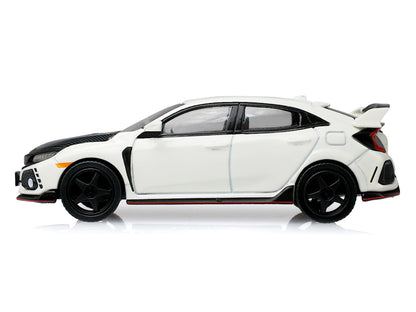 2018 Honda Civic Type-R (FK8) RHD (Right Hand Drive) Championship White with Carbon Hood "Tokyo Torque" Series 10 1/64 T&y Diecast Model Car by Greenlight