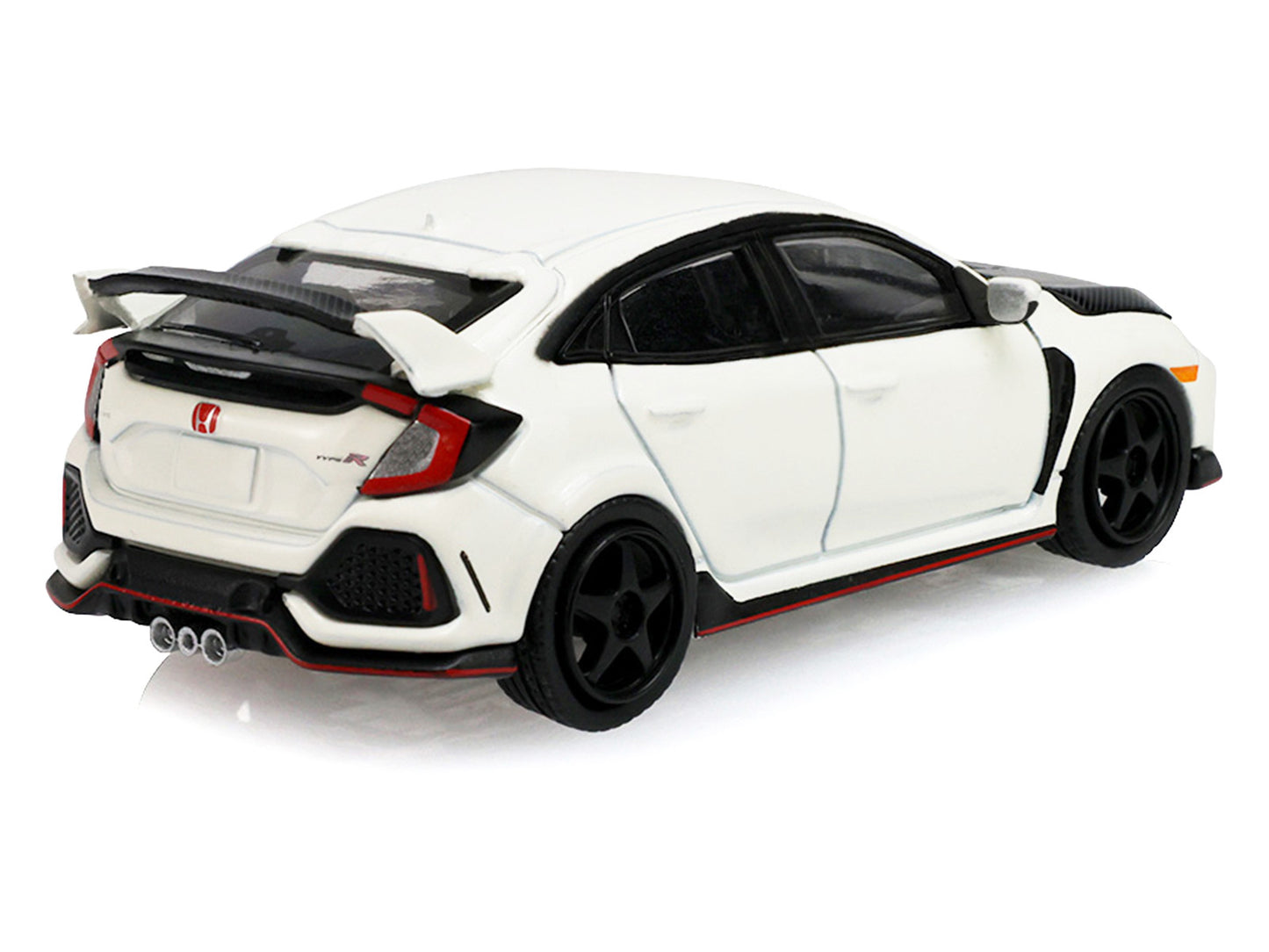 2018 Honda Civic Type-R (FK8) RHD (Right Hand Drive) Championship White with Carbon Hood "Tokyo Torque" Series 10 1/64 T&y Diecast Model Car by Greenlight