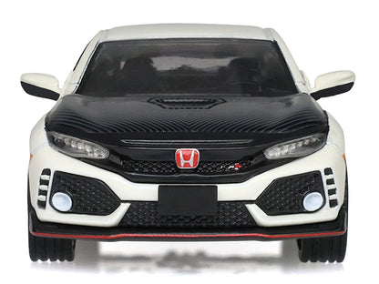 2018 Honda Civic Type-R (FK8) RHD (Right Hand Drive) Championship White with Carbon Hood "Tokyo Torque" Series 10 1/64 T&y Diecast Model Car by Greenlight