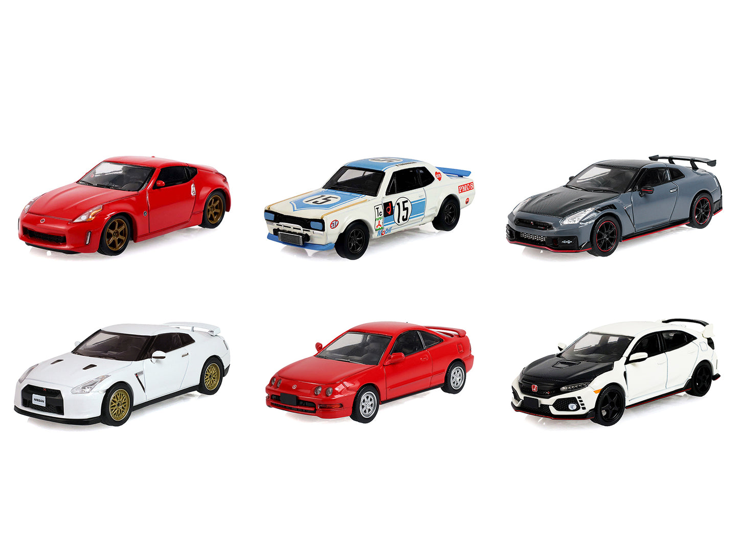"Tokyo Torque" Series 10 Set of 6 pieces 1/64 T&y Diecast Model Cars by Greenlight