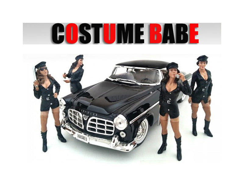 "Costume Babes" 4 Piece Figure Set For 1:24 Scale Models by American Diorama <h2>"Costume Diorama</h2> <p>High-quality diecast model car perfect collectors and enthusiasts. Features detailed interior